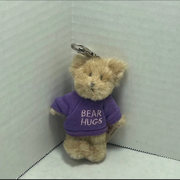 Vintage Retired Boyds Bear Mini Near Hugs plush bear 4” with key fob - Picture 8 of 11